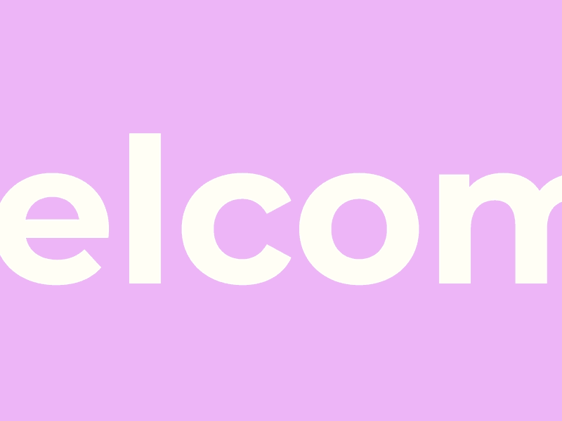 Welcome